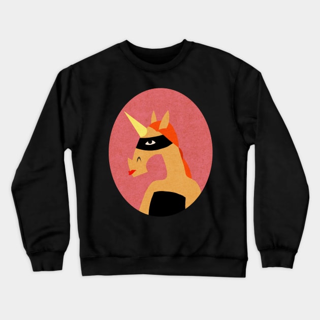 Masked Unicorn V03 Crewneck Sweatshirt by Thatssounicorny